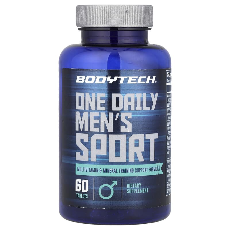 Viên uống đa vitamin và khoáng chất BodyTech One Daily cho nam giới, 60 viên 10 bodytech one daily men s sport multivitamin mineral 60 tablets 144030 766536023585
