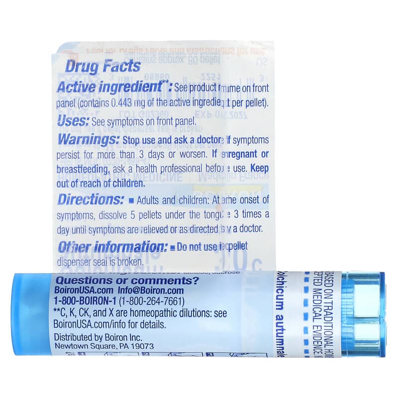 Boiron Colchicum Autumnale 30C Giảm Đau Dạ Dày Khoảng 80 viên Pellets 9 Boiron Colchicum Autumnale 30C Giảm Đau Dạ Dày Khoảng 80 viên Pellets 306960225133