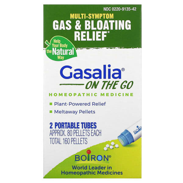 Boiron Gasalia On The Go 2 Portables Tubes Approx, 80 Pellets 306969096420