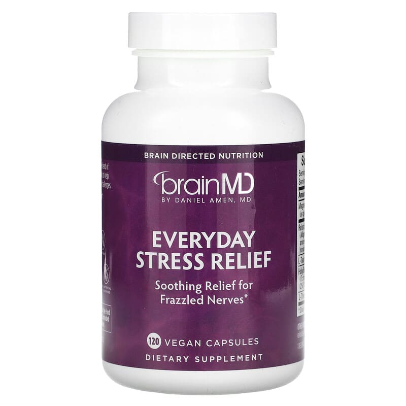 Viên uống giảm căng thẳng hàng ngày BrainMD 120 viên 10 brainmd everyday stress relief 120 vegan capsules 135079 857568003109