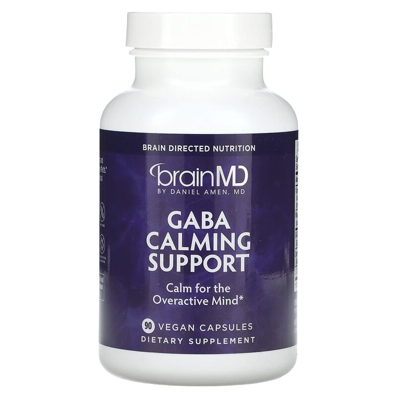 Viên uống hỗ trợ thư giãn Gaba BrainMD 90 viên 10 brainmd gaba calming support 90 vegan capsules 135081 857568003024