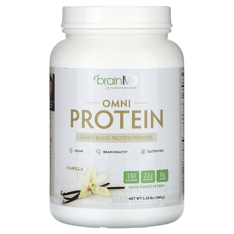 Bột protein thực vật BrainMD Omni Protein vị vani 2,38 lbs (1.080 g) 10 brainmd omni protein plant based protein powder vanilla 2 38 lbs 1 080 g 135098 857568003185