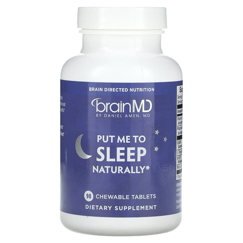 Viên nhai giúp ngủ ngon tự nhiên BrainMD, 90 viên 10 brainmd put me to sleep naturally 90 chewable tablets 135101 857568003345