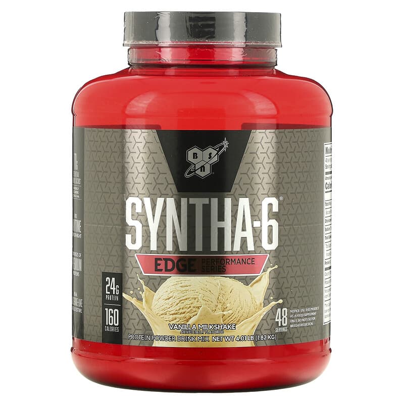 Bột Protein BSN Syntha-6 Edge Hương Vanila Milkshake 4.01 lb (1.82 kg) 10 bsn syntha 6 edge protein powder mix vanilla milkshake 4 01 lb 1 82 kg 69797 834266005703
