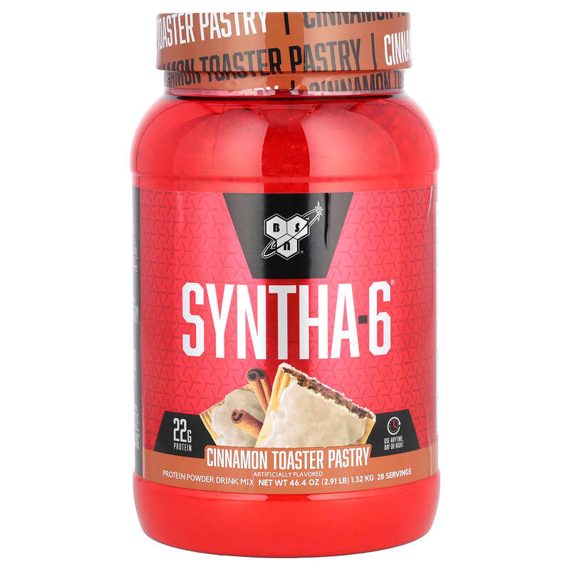 BSN, Syntha-6, Protein Powder Drink Mix, Cinnamon Toaster Pastry, 2,91 lbs (1,32 kg) 834266011100