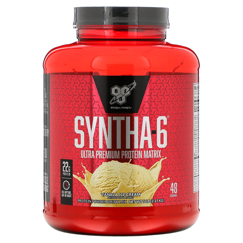 BSN Syntha-6 Ultra Premium Protein Matrix Vani Kem 5 lb (2.27 kg) 10 bsn syntha 6 ultra premium protein matrix vanilla ice cream 5 lb 2 27 kg 24884 834266007103