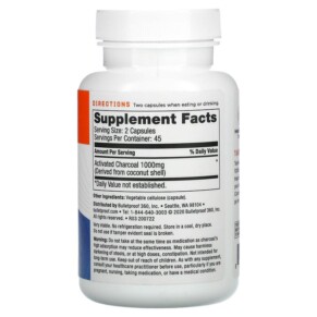 Viên uống giải độc & giảm khí BulletProof Coconut Charcoal Detox & Gas Relief 1000 mg 90 viên thực vật 3 Thành phần vi chất của BulletProof Coconut Charcoal Detox & Gas Relief 1.000 mg 90 Veg Capsules 815709020828