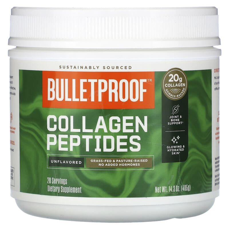 BulletProof, Collagen Peptides, Unflavored, 14,3 oz (405 g) 815709024253