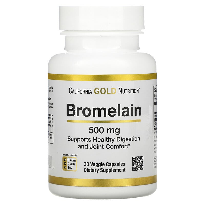 California Gold Nutrition Bromelain 500 mg 30 Veggie Capsules 9 california gold nutrition bromelain 500 mg 30 veggie capsules 109655 898220021048