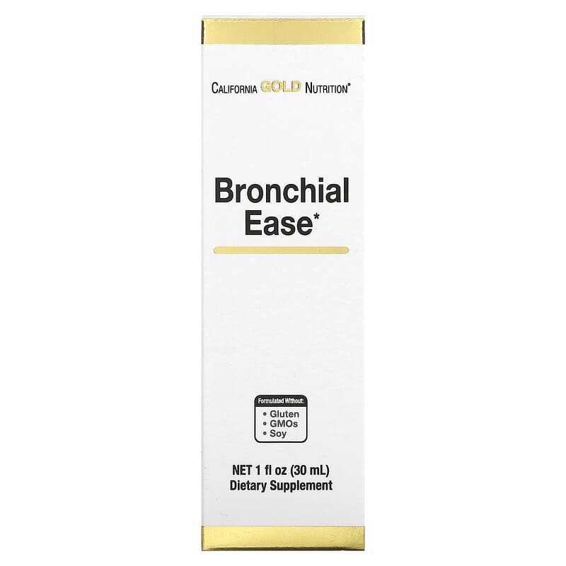 California Gold Nutrition Bronchial Ease 1 fl oz (30 ml) 9 california gold nutrition bronchial ease 1 fl oz 30 ml 110459 898220021130