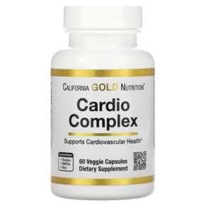 Thực phẩm bổ sung California Gold Nutrition Cardio Complex 60 Veggie Capsules 898220020706