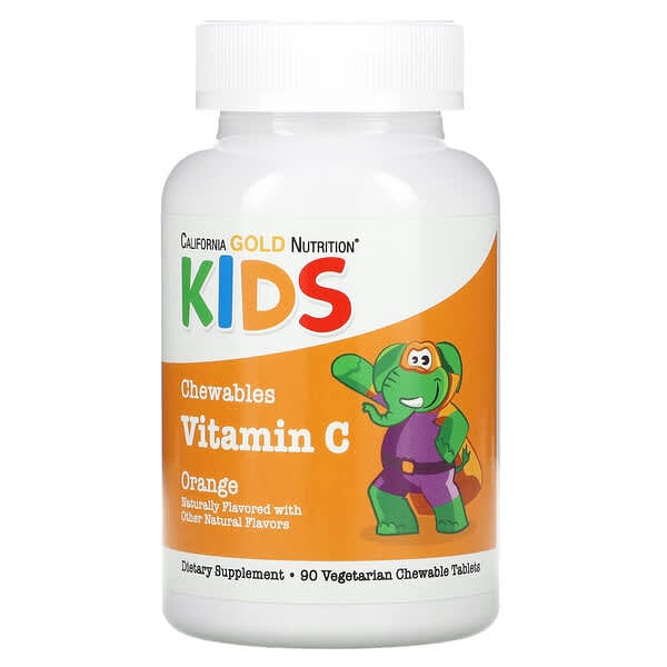 California Gold Nutrition Chewable Vitamin C for Children Orange 90 viên 898220022748