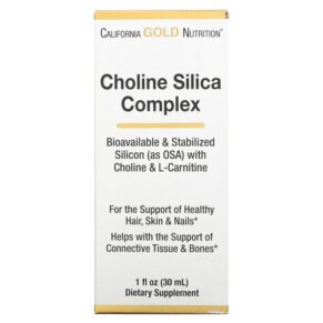 Thực phẩm bổ sung California Gold Nutrition Choline Silica Complex 1 fl oz (30 ml) 898220015979