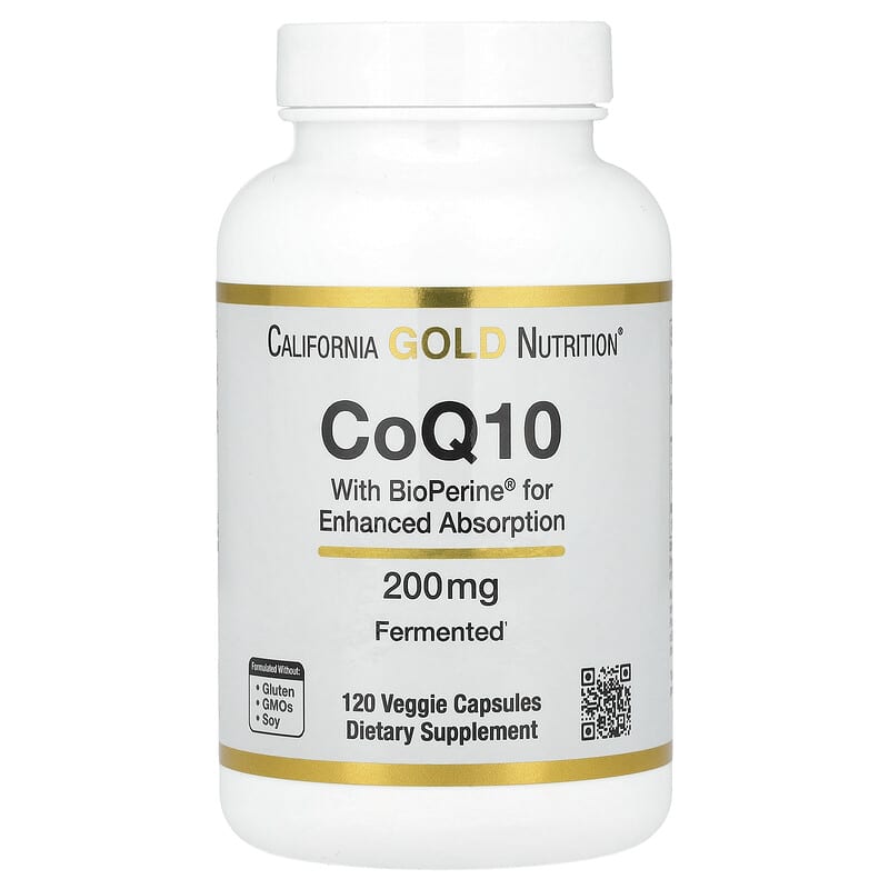 California Gold Nutrition, CoQ10 with Bioperine®, 200 mg, 120 viên 898220024513