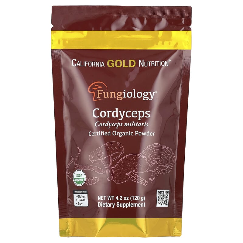 Bột Nấm Cordyceps Militaris Hữu Cơ California Gold Nutrition 120g 10 california gold nutrition fungiology certified organic cordyceps militaris powder 4 2 oz 120 g 130855 898220023899