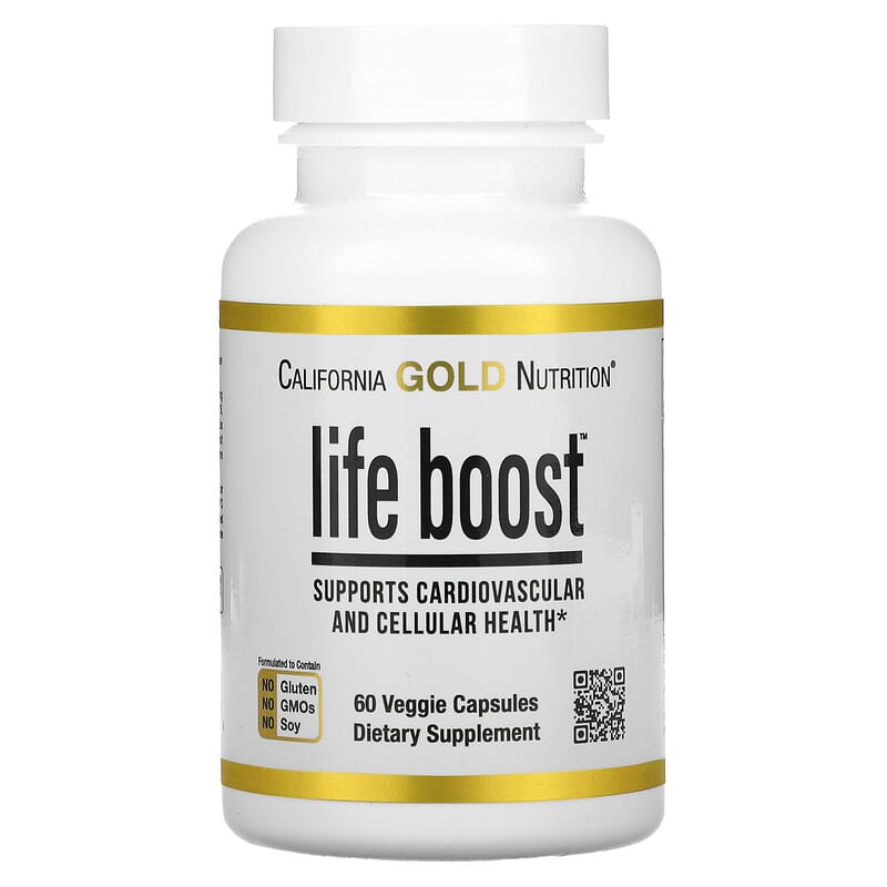 California Gold Nutrition Life Boost 60 Veggie Capsules 9 california gold nutrition life boost 60 veggie capsules 109658 898220021086