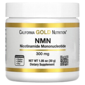 Thực phẩm bổ sung California Gold Nutrition NMN Powder 300 mg 1.05 oz (30 g) 898220021697