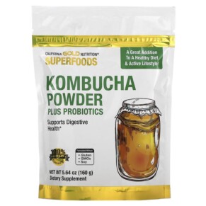Thực phẩm bổ sung California Gold Nutrition SUPERFOODS - Kombucha Powder Plus Probiotics 5.64 oz (160 g) 898220021642