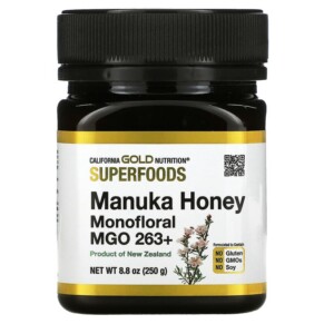 Thực phẩm bổ sung California Gold Nutrition SUPERFOODS Manuka Honey Monofloral MGO 263+ 8.8 oz (250 g) 898220019779