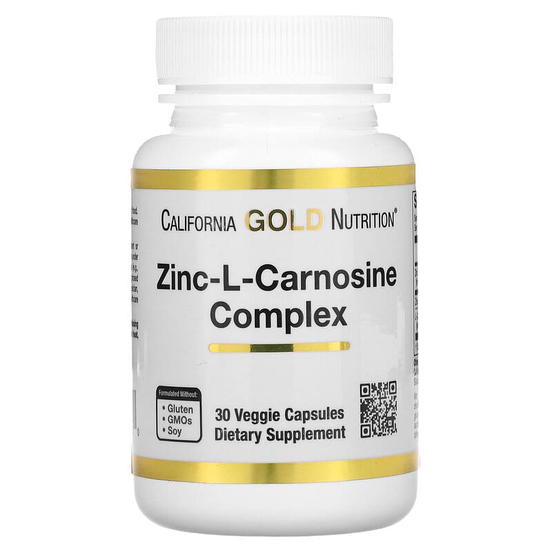 California Gold Nutrition Zinc-L-Carnosine Complex 30 viên chay 10 california gold nutrition zinc l carnosine complex 30 veggie capsules 112138 898220021710