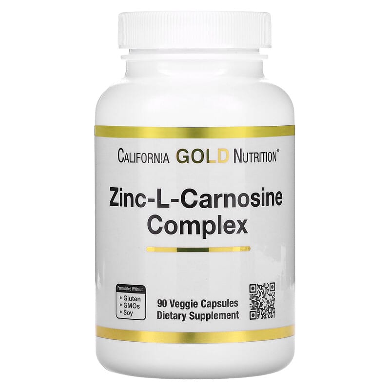California Gold Nutrition Zinc-L-Carnosine Complex 90 viên chay 10 california gold nutrition zinc l carnosine complex 90 veggie caps 105619 898220020003