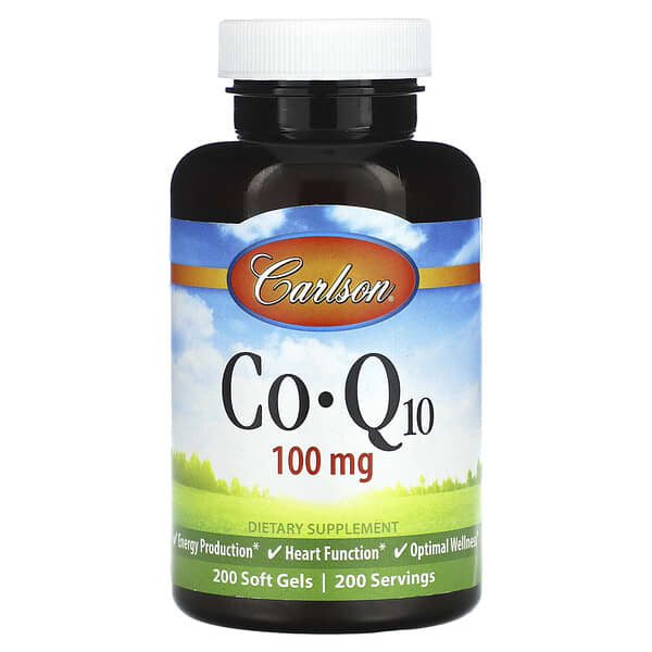 Carlson Co-Q10 100 mg 200 viên 10 carlson co q10 100 mg 200 soft gels 125619 088395824203