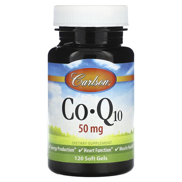 Carlson CoQ10 50 mg 120 viên 10 carlson coq10 50 mg 120 softgels 8476 088395082214
