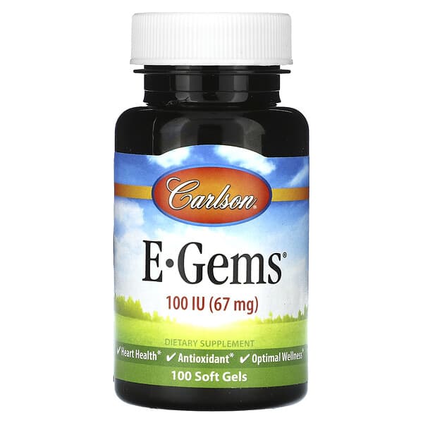 Carlson E-Gems 67 mg 100 IU 100 viên 10 carlson e gems 67 mg 100 iu 100 soft gels 125511 088395003110