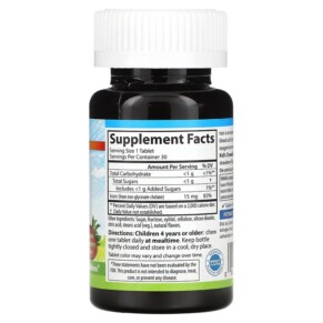 Thành phần vi chất của Carlson Kid's Chewable Iron Strawberry 15 mg 30 Tablets 088395559303