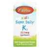 Thực phẩm bổ sung Carlson Kid's Super Daily K2 22.5 mcg 0.34 fl oz (10.16 ml) 088395103308