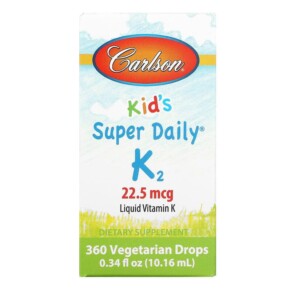 Thực phẩm bổ sung Carlson Kid's Super Daily K2 22.5 mcg 0.34 fl oz (10.16 ml) 088395103308