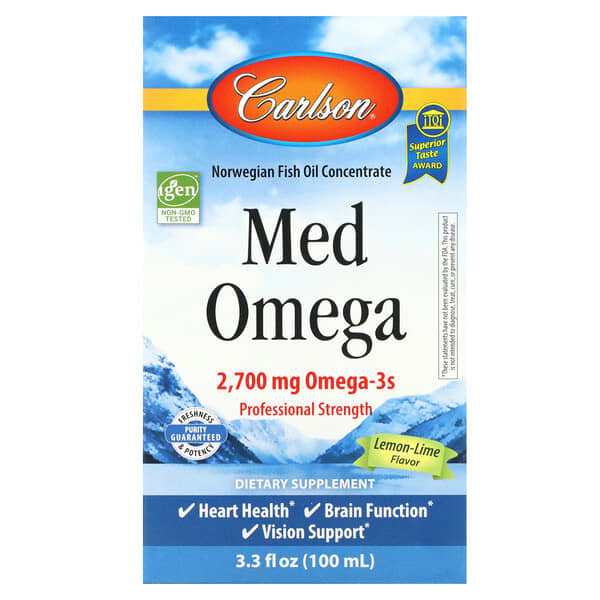 Carlson Med Omega Lemon-Lime 2.700 mg 3,3 fl oz 100 ml 10 carlson med omega lemon lime 2 700 mg 3 3 fl oz 100 ml 9721 088395017018