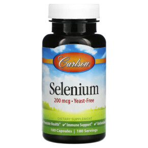 Thực phẩm bổ sung Carlson Selenium 200 mcg 180 Capsules 088395052828