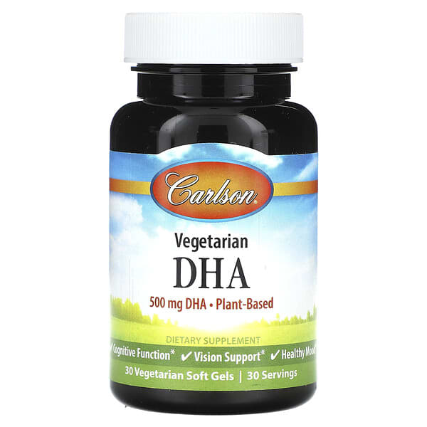 Carlson Vegetarian DHA 500 mg 30 viên 10 carlson vegetarian dha 500 mg 30 vegetarian soft gels 125462 088395179006