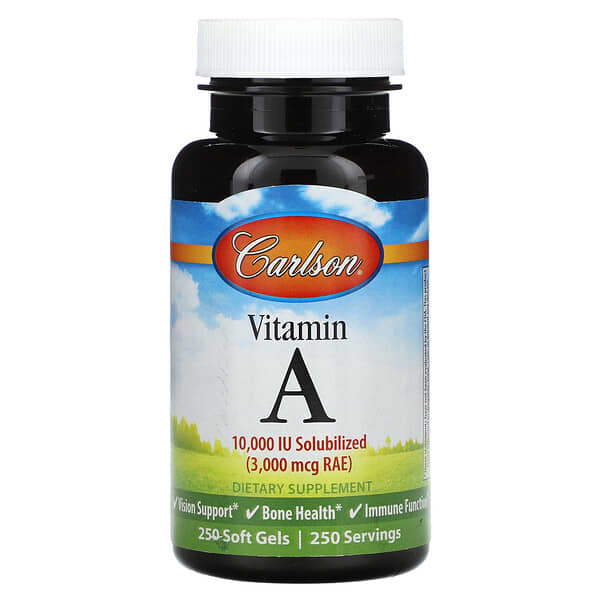 Carlson Vitamin A 3.000 mcg RAE 10.000 IU 250 viên 088395011221