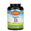 Thực phẩm bổ sung Carlson Vitamin D3 25 mcg (1.000 IU) 250 Soft Gels 088395014529
