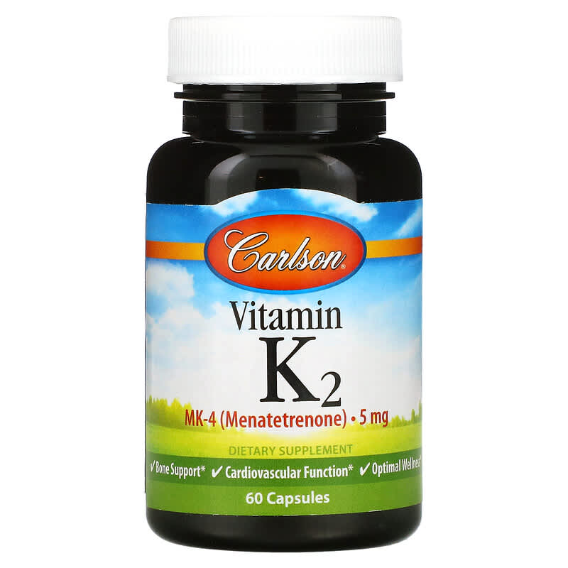 Vitamin K2 Carlson 5 mg 60 viên nang 10 carlson vitamin k2 5 mg 60 capsules 6116 088395010002