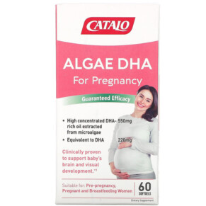 Thực phẩm bổ sung Catalo Naturals Algae DHA for Pregnancy 60 Softgels 810399027492