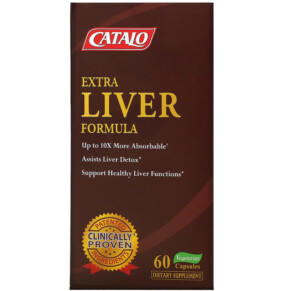 Thực phẩm bổ sung Catalo Naturals Extra Liver Formula 60 Vegetarian Capsules 810399026068