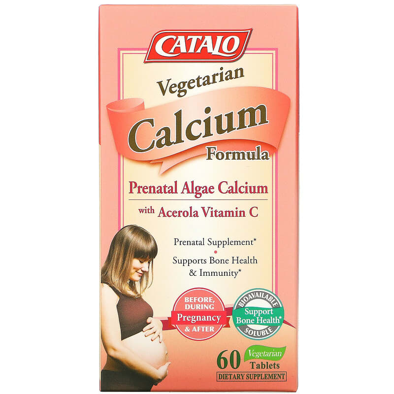 Viên uống canxi thực vật cho bà bầu Catalo Naturals Vegetarian Calcium Formula Prenatal Algae Calcium 60 viên 10 catalo naturals vegetarian calcium formula prenatal algae calcium 60 vegetarian tablets 104043 810399025542