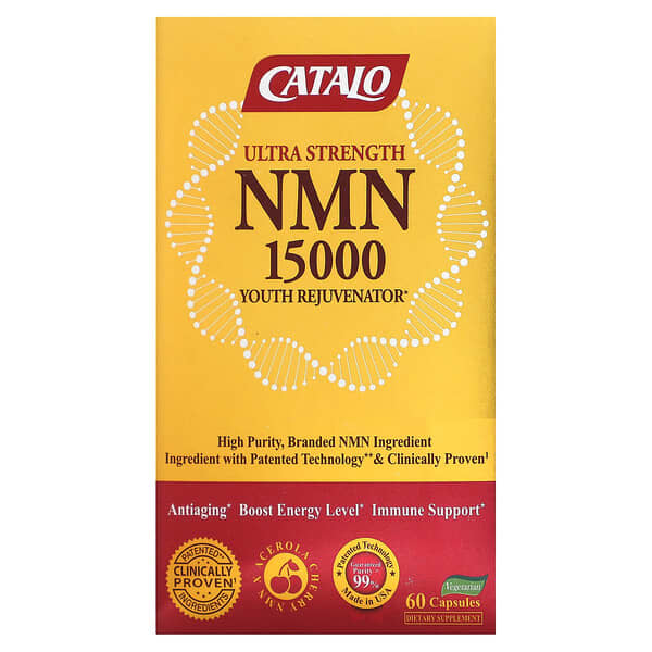CATALO NMN 15000 Youth Rejuvenator 60 viên chay 10 catalo nmn 15000 youth rejuvenator 60 vegetarian capsules 120807 810399024507