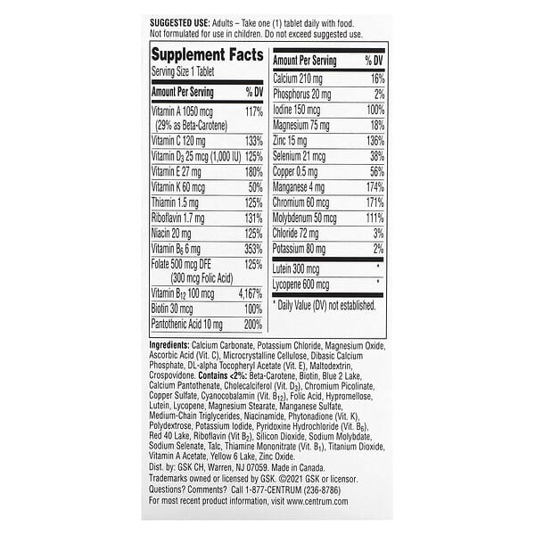 Centrum Silver Men 50+ 100 viên 9 Centrum Silver Men 50+ 100 viên 305734758501