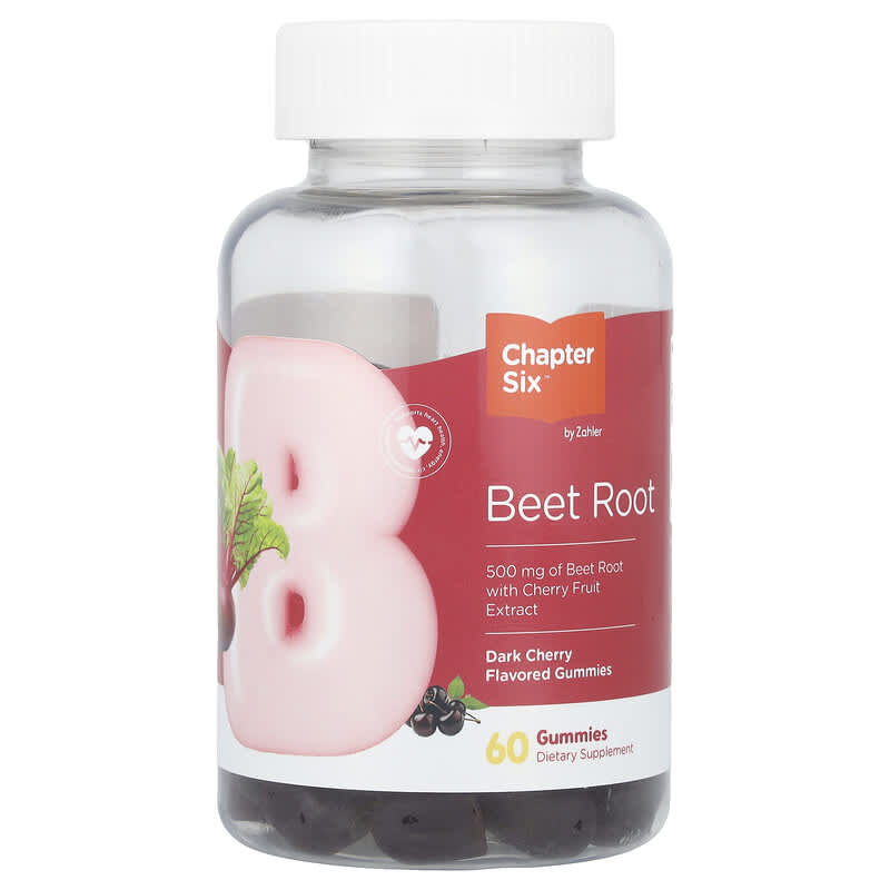 Chapter Six, Beet Root Gummies, Dark Cherry, 60 viên nhai 848998041366