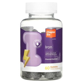 Thực phẩm bổ sung Chapter Six Iron Flavored 60 Gummies 848998041328