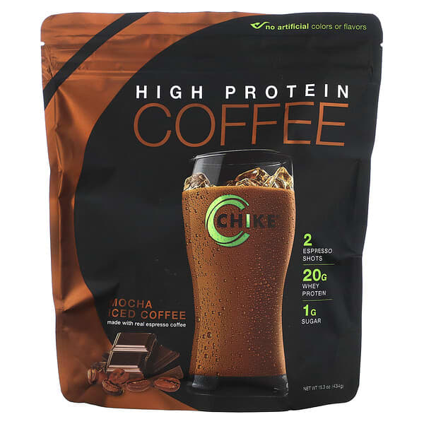 Chike Nutrition High Protein Iced Coffee Mocha 15,3 oz 434 g 185689000517
