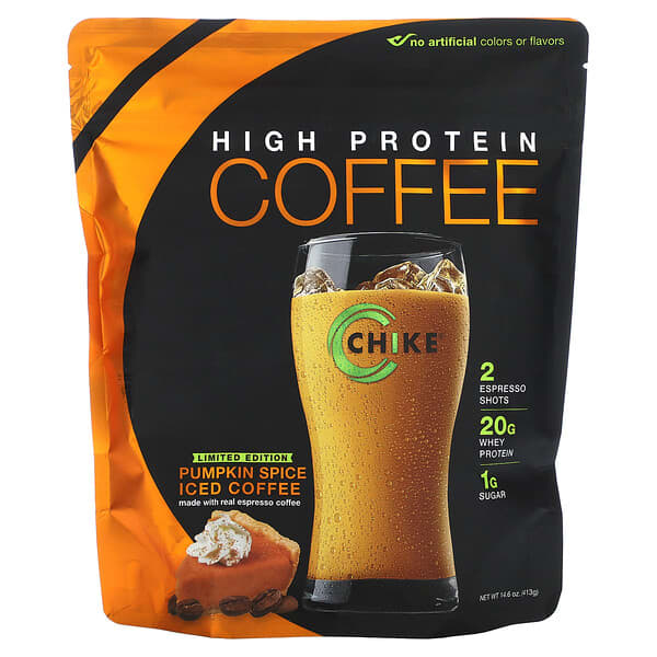Chike Nutrition High Protein Iced Coffee Pumpkin Spice 14,6 oz 413 g 185689000364