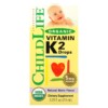Thực phẩm bổ sung ChildLife Essentials Organic Vitamin K2 Drops Natural Berry 5 mcg 0.25 fl oz (7.5 ml) 608274145009