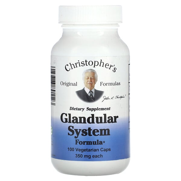 Christopher's Original Formulas Glandular System Formula 350 mg 100 viên chay 10 christopher s original formulas glandular system formula 350 mg 100 vegetarian caps 15451 084783891123