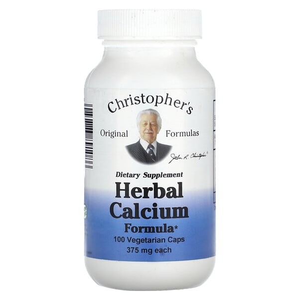 Christopher's Original Formulas Herbal Calcium Formula 375 mg 100 viên chay 084783891086
