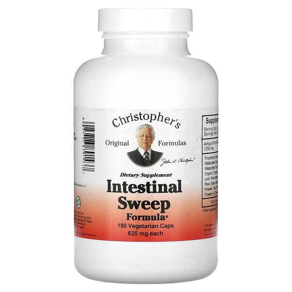 Christopher's Original Formulas Intestinal Sweep Formula 625 mg 180 viên chay 084783891437